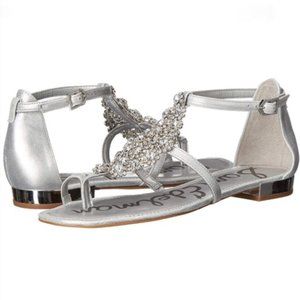 SAM EDELMAN DILLAN RHINESTONE EMBELLISHED SANDAL